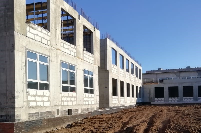 Реконструкцию школы со строительством нового корпуса в Подольске завершат к следующему учебному году
